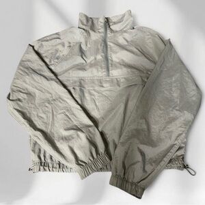 Victoria's Secret Light Sage Half-Zip Crew Pullover